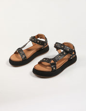 SANDALIAS INUOVO A96044 en color Negro