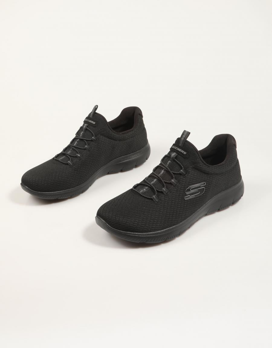 ZAPATILLAS SKECHERS SUMMITS SUMMER BLUSH en color Negro