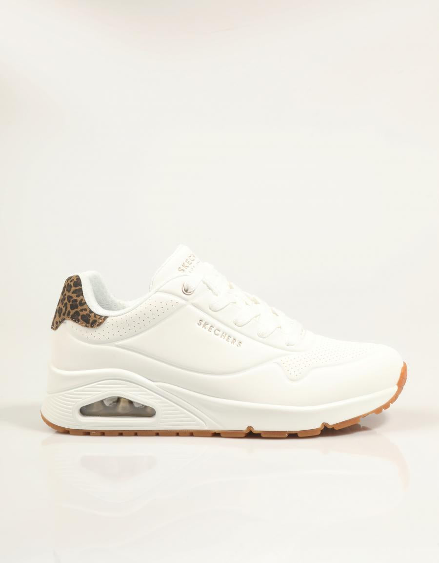 ZAPATILLAS SKECHERS UNO JUNGLE NITE en color Blanco