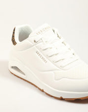 ZAPATILLAS SKECHERS UNO JUNGLE NITE en color Blanco