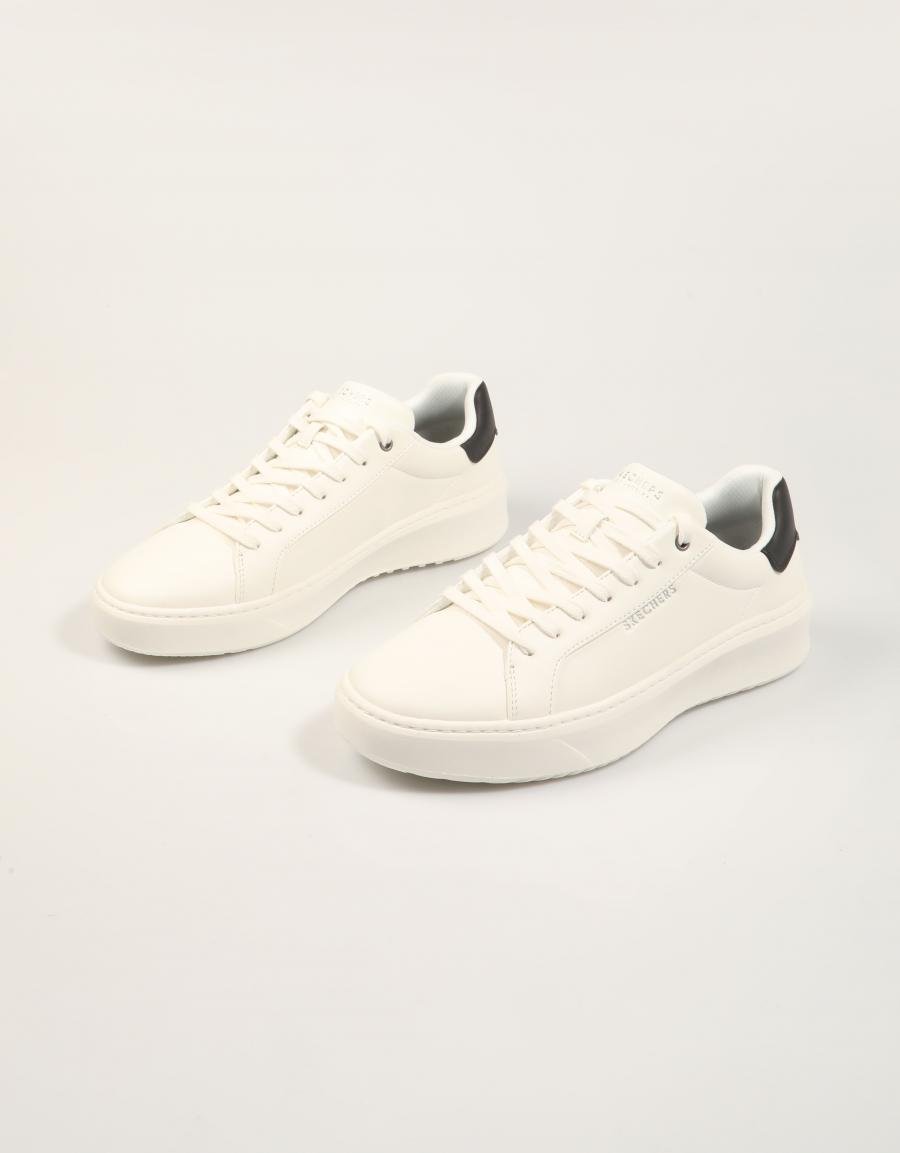 ZAPATILLAS SKECHERS COURT BREAK SUIT SNEAKER en color Blanco