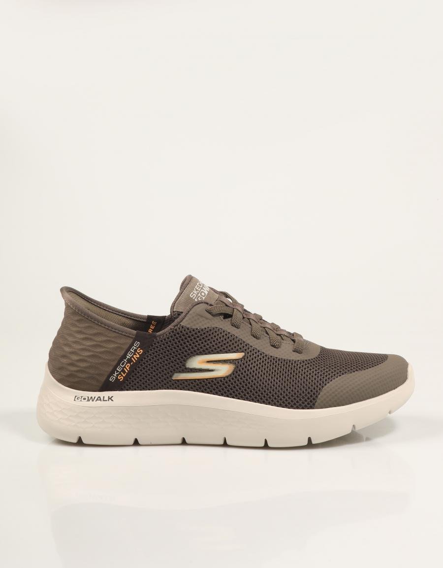 ZAPATILLAS SKECHERS SLIP INS GO WALK FLEX en color Marron