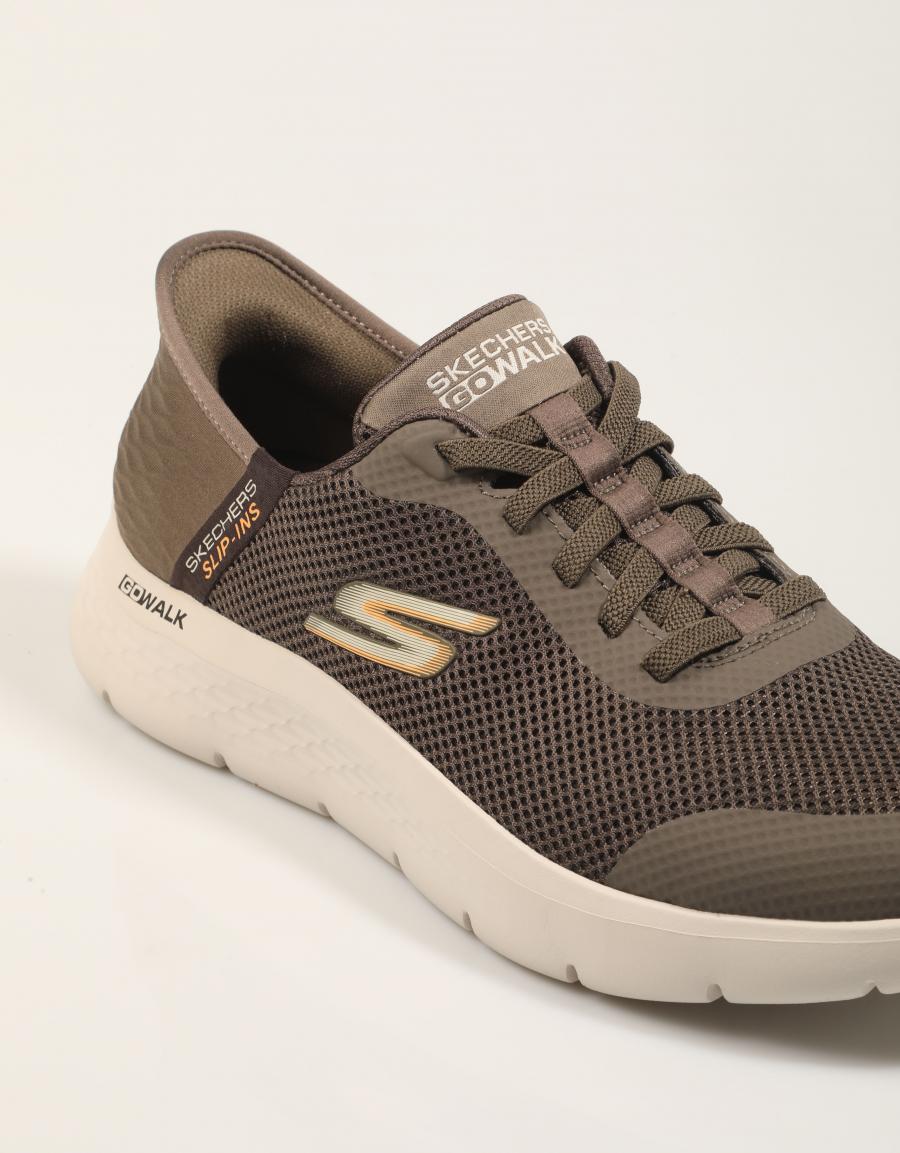 ZAPATILLAS SKECHERS SLIP INS GO WALK FLEX en color Marron