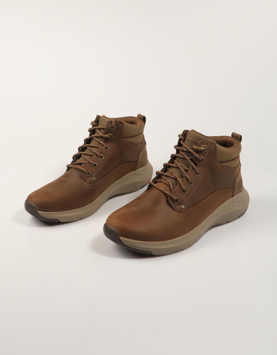 BOTINES SKECHERS RELAXED FIT PARSON EDERIC en color Cuero