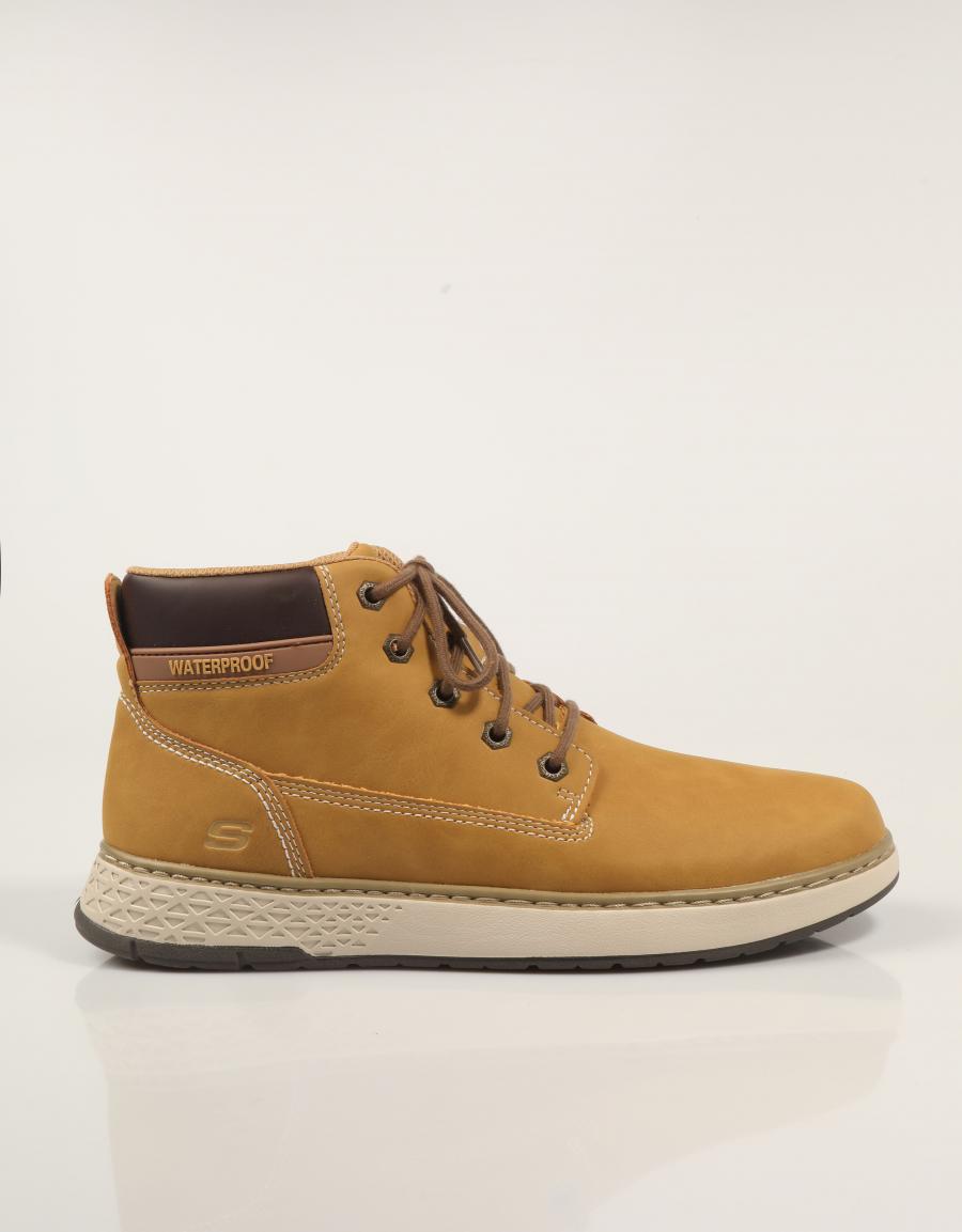 BOTINES SKECHERS RELAXED FIT GARLAN DENO en color Amarillo