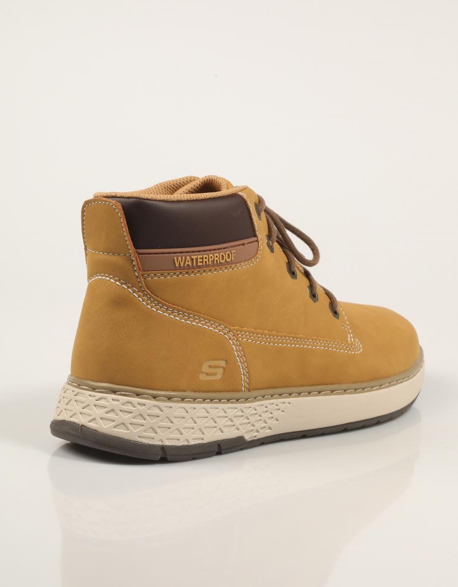 BOTINES SKECHERS RELAXED FIT GARLAN DENO en color Amarillo