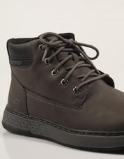 BOTINES SKECHERS RELAXED FIT GARLAN DENO en color Gris