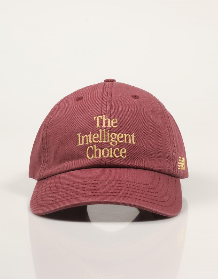GORRA NEW BALANCE PANEL THE INTELLIGENT CHOICE HAT en color Burdeos