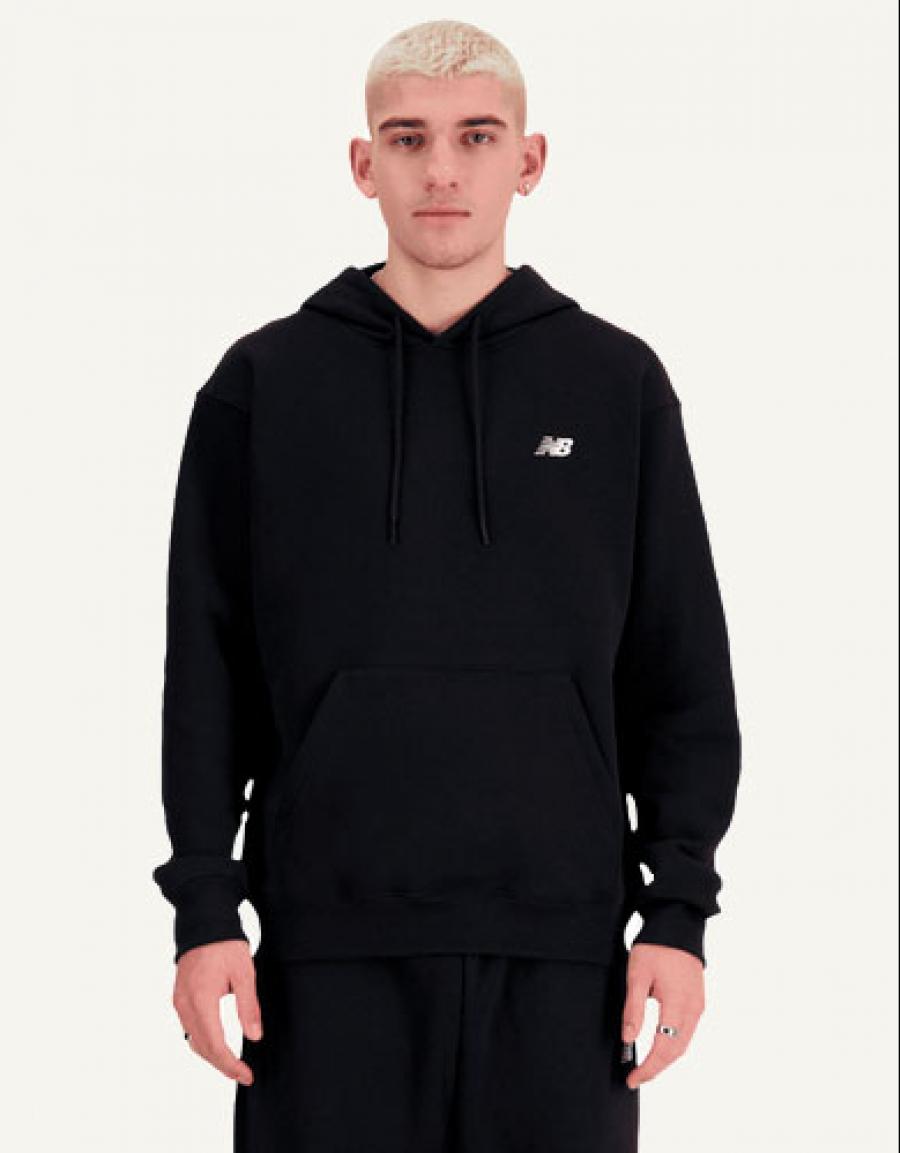 SUDADERA NEW BALANCE SPORT ESSENTIAL TERRY HOODIE en color Negro