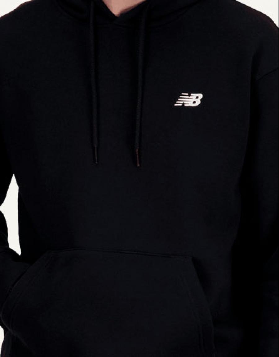 SUDADERA NEW BALANCE SPORT ESSENTIAL TERRY HOODIE en color Negro