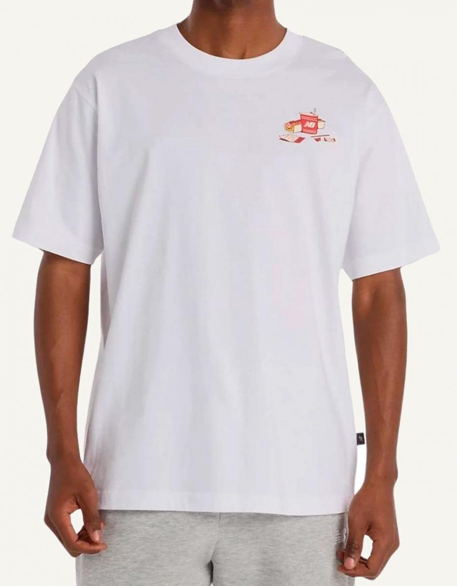 CAMISETA NEW BALANCE SPECTATOR T SHIRT en color Blanco