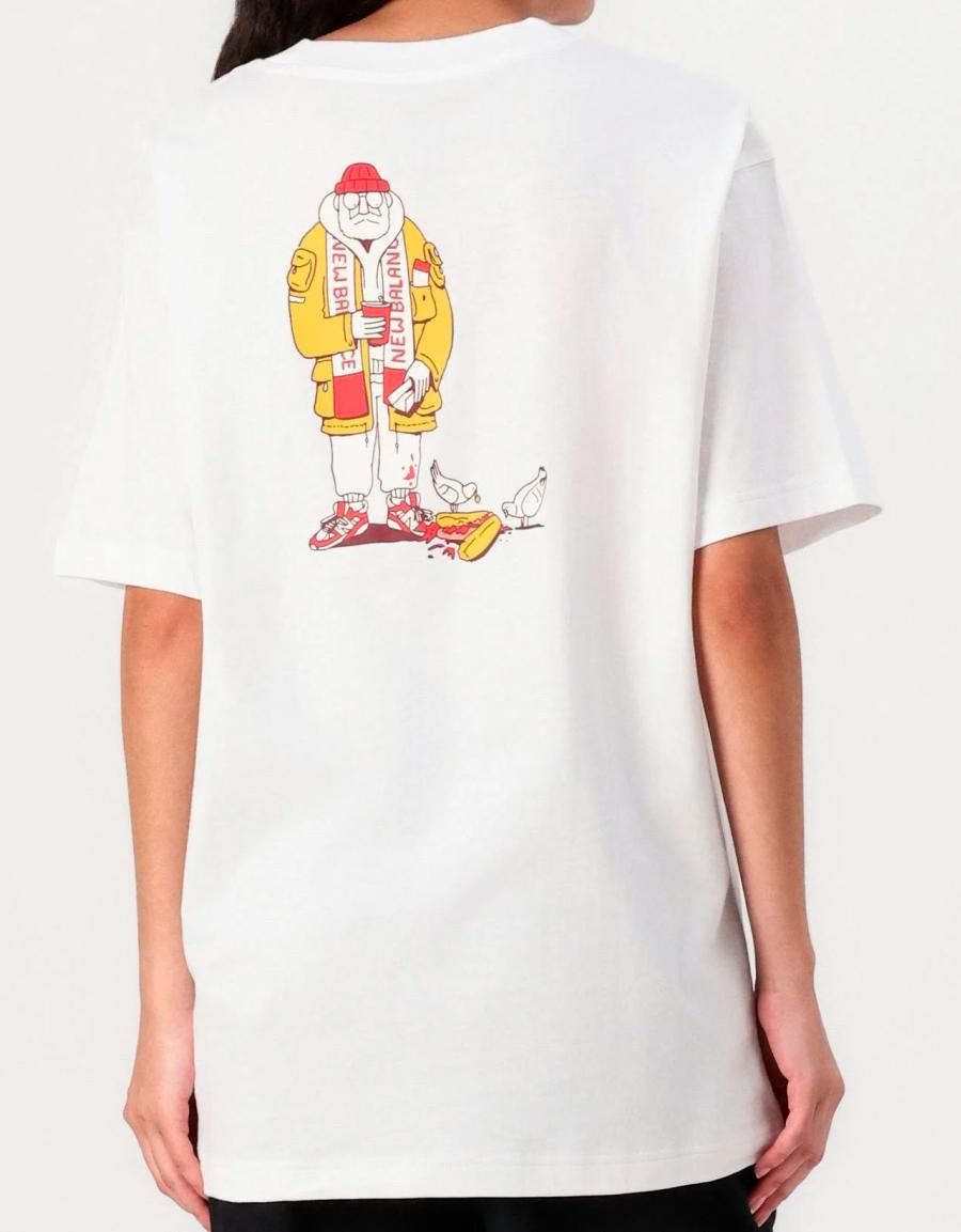 CAMISETA NEW BALANCE SPECTATOR T SHIRT en color Blanco