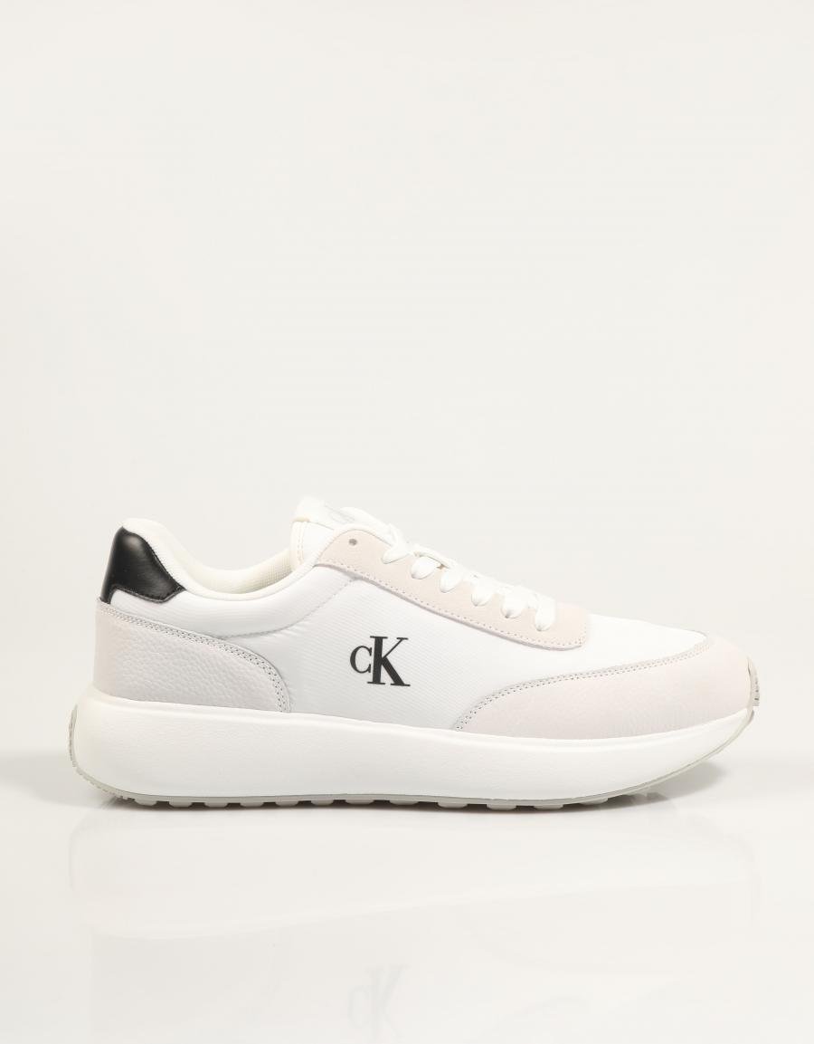 ZAPATILLAS CALVIN KLEIN ATHLEISURE RUNNER LACEUP NY SU en color Blanco
