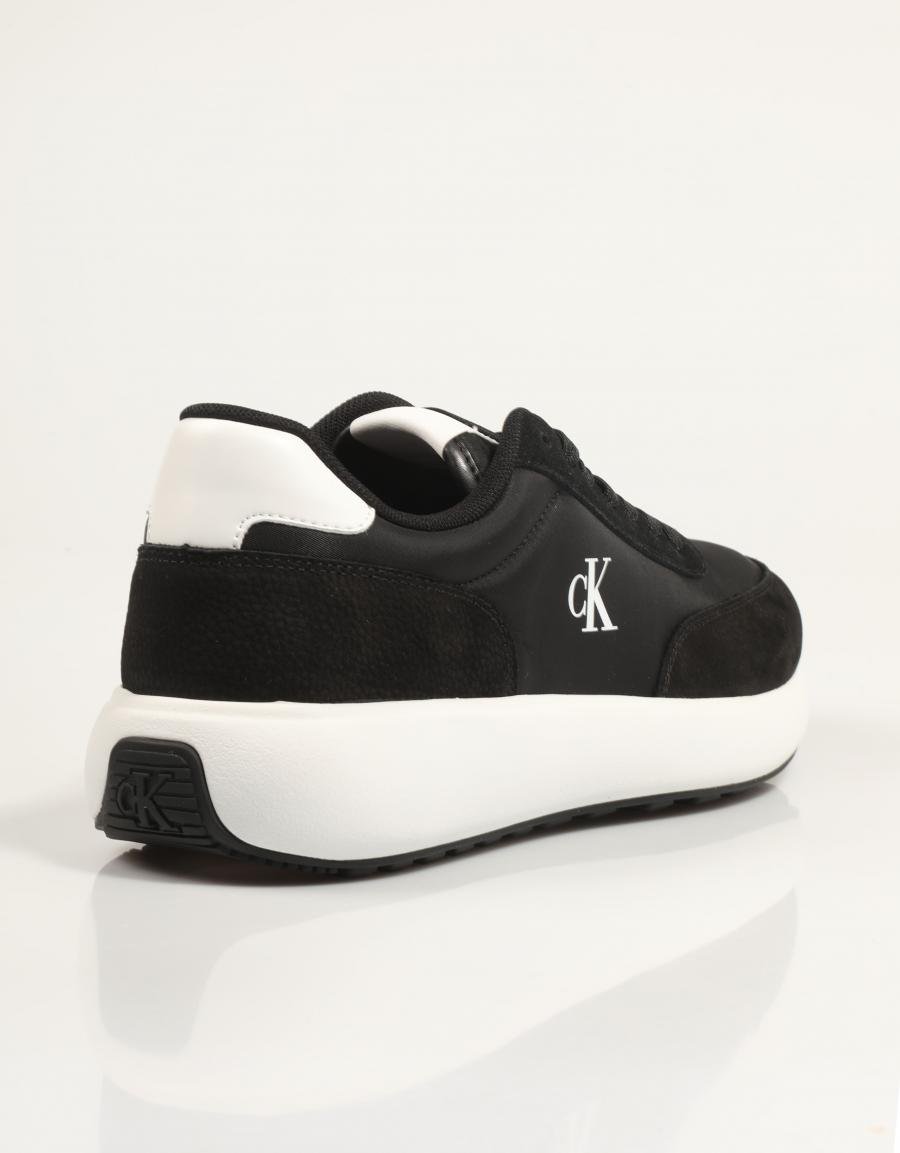 ZAPATILLAS CALVIN KLEIN ATHLEISURE RUNNER LACEUP NY SU en color Negro