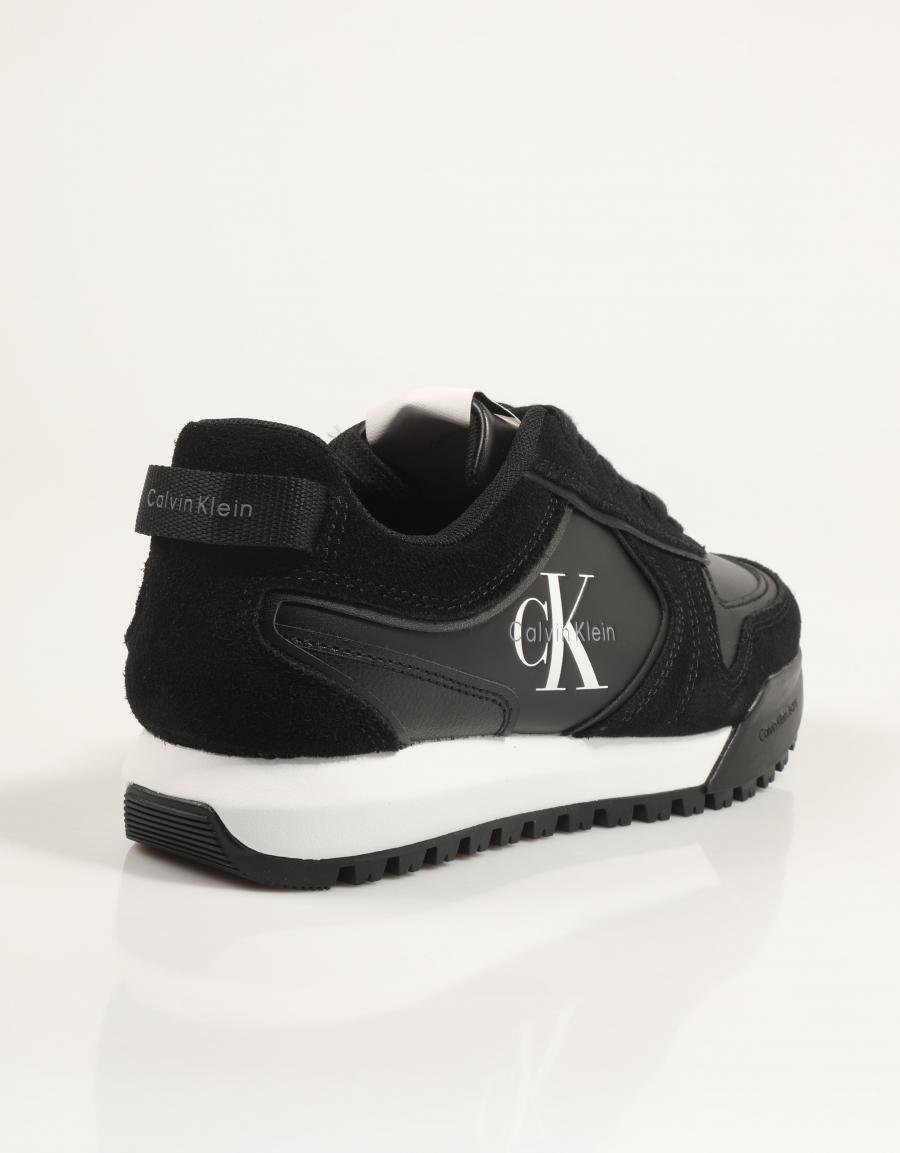 ZAPATILLAS CALVIN KLEIN TOOTHY RUNNER LACEUP MIX ML en color Negro