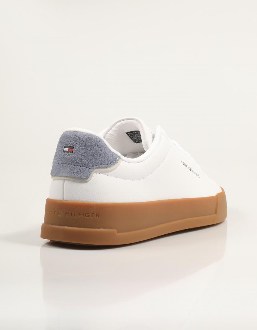 ZAPATILLAS TOMMY HILFIGER TH COURT LTH DETAIL ESS en color Blanco