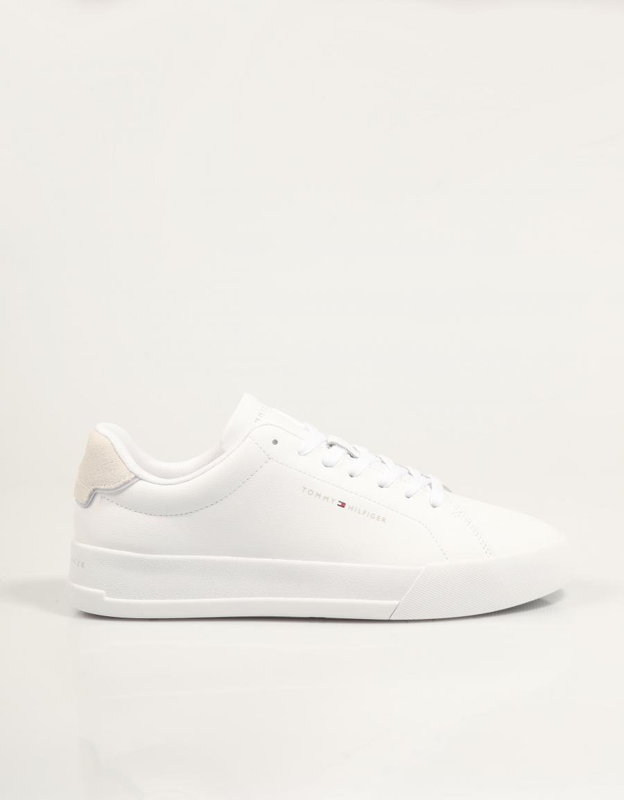 ZAPATILLAS TOMMY HILFIGER TH COURT LTH DETAIL ESS en color Blanco
