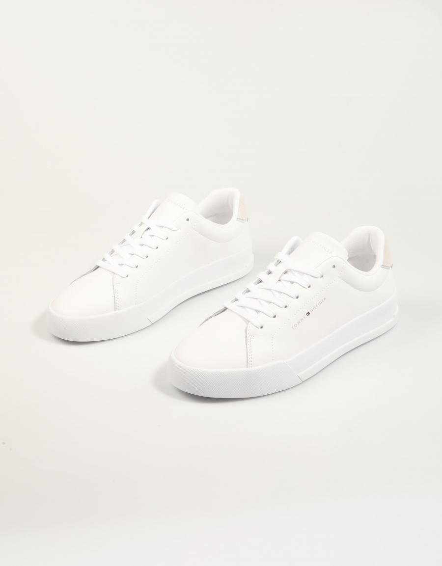 ZAPATILLAS TOMMY HILFIGER TH COURT LTH DETAIL ESS en color Blanco
