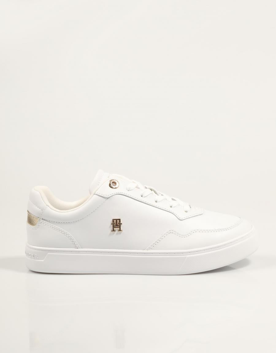 ZAPATILLAS TOMMY HILFIGER ESSENTIAL ELEVATED COURT SNEAKER en color Blanco
