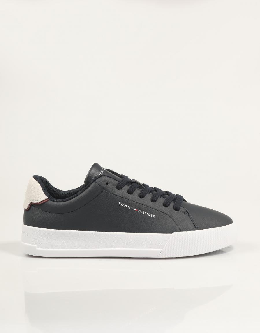 ZAPATILLAS TOMMY HILFIGER COURT LTH DETAIL ESS FM0FM05367 en color Azul marino