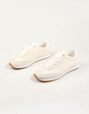 ZAPATILLAS TOMMY HILFIGER HERITAGE FASHION RUNNER MIX MAT en color Blanco