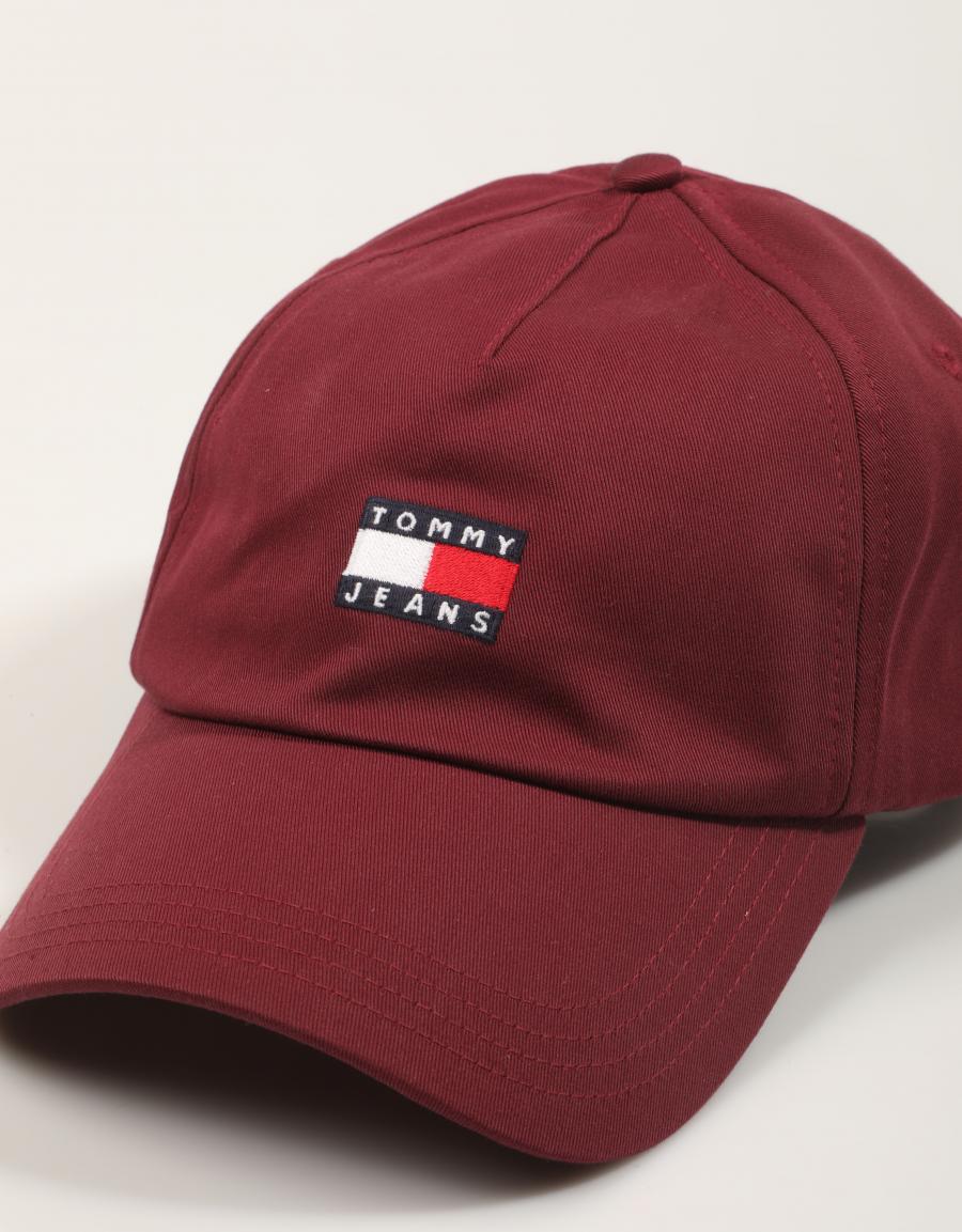 GORRA TOMMY HILFIGER TJM HERTAGE CORE CAP en color Burdeos