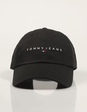 GORRA TOMMY HILFIGER TJM LINEAR LOGO CAP en color Negro