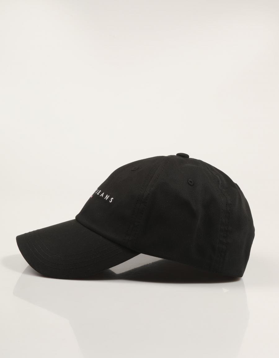 GORRA TOMMY HILFIGER TJM LINEAR LOGO CAP en color Negro