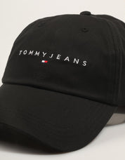 GORRA TOMMY HILFIGER TJM LINEAR LOGO CAP en color Negro