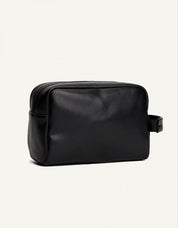 NECESER TOMMY HILFIGER TJM LINEAR LEATHER WASHBAG en color Negro