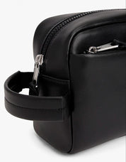 NECESER TOMMY HILFIGER TJM LINEAR LEATHER WASHBAG en color Negro