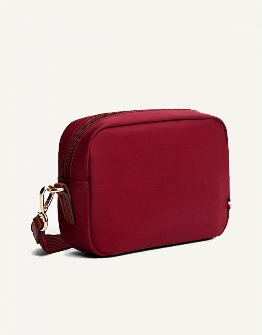 NECESER TOMMY HILFIGER POPETTE CAMERA BAG en color Burdeos