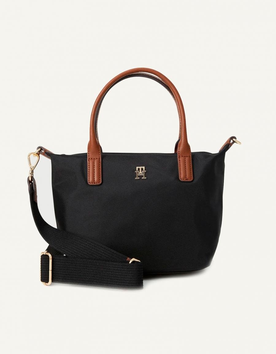NECESER TOMMY HILFIGER POPETTE MINI TOTE en color Negro
