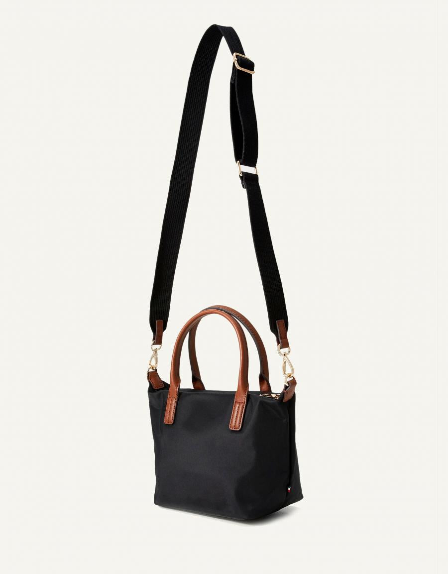 NECESER TOMMY HILFIGER POPETTE MINI TOTE en color Negro