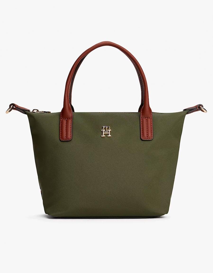 NECESER TOMMY HILFIGER POPETTE MINI TOTE en color Kaki