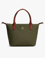 NECESER TOMMY HILFIGER POPETTE MINI TOTE en color Kaki