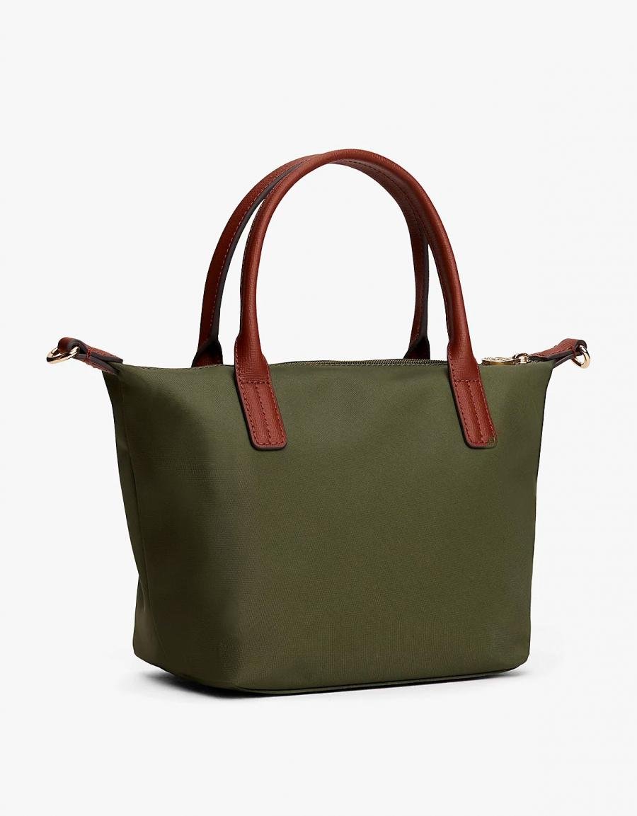 NECESER TOMMY HILFIGER POPETTE MINI TOTE en color Kaki