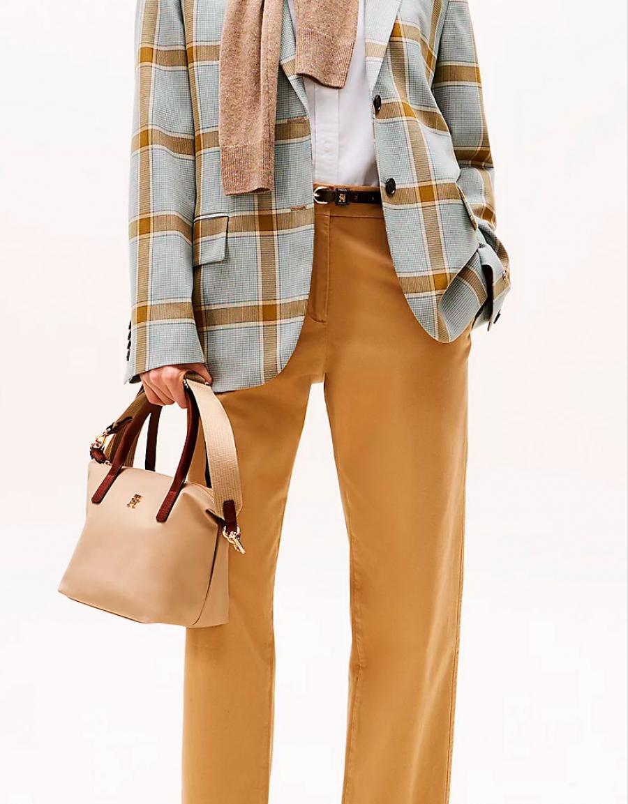 NECESER TOMMY HILFIGER POPETTE MINI TOTE en color Beige