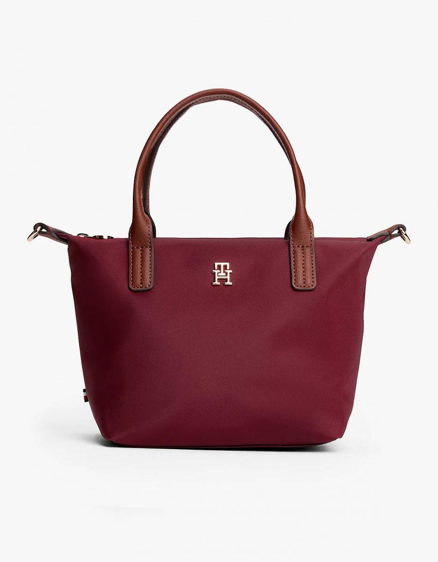 NECESER TOMMY HILFIGER POPETTE MINI TOTE en color Burdeos