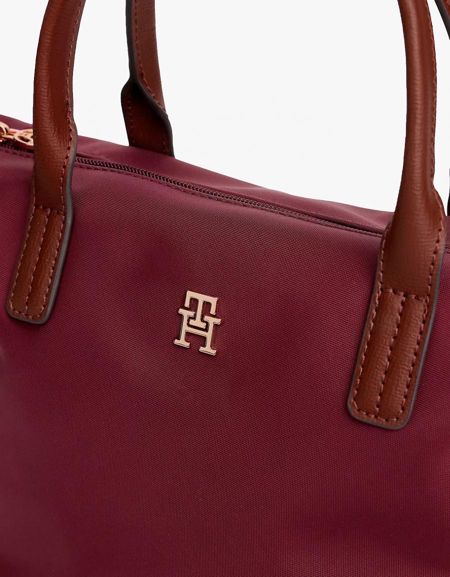 NECESER TOMMY HILFIGER POPETTE MINI TOTE en color Burdeos