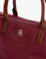 NECESER TOMMY HILFIGER POPETTE MINI TOTE en color Burdeos