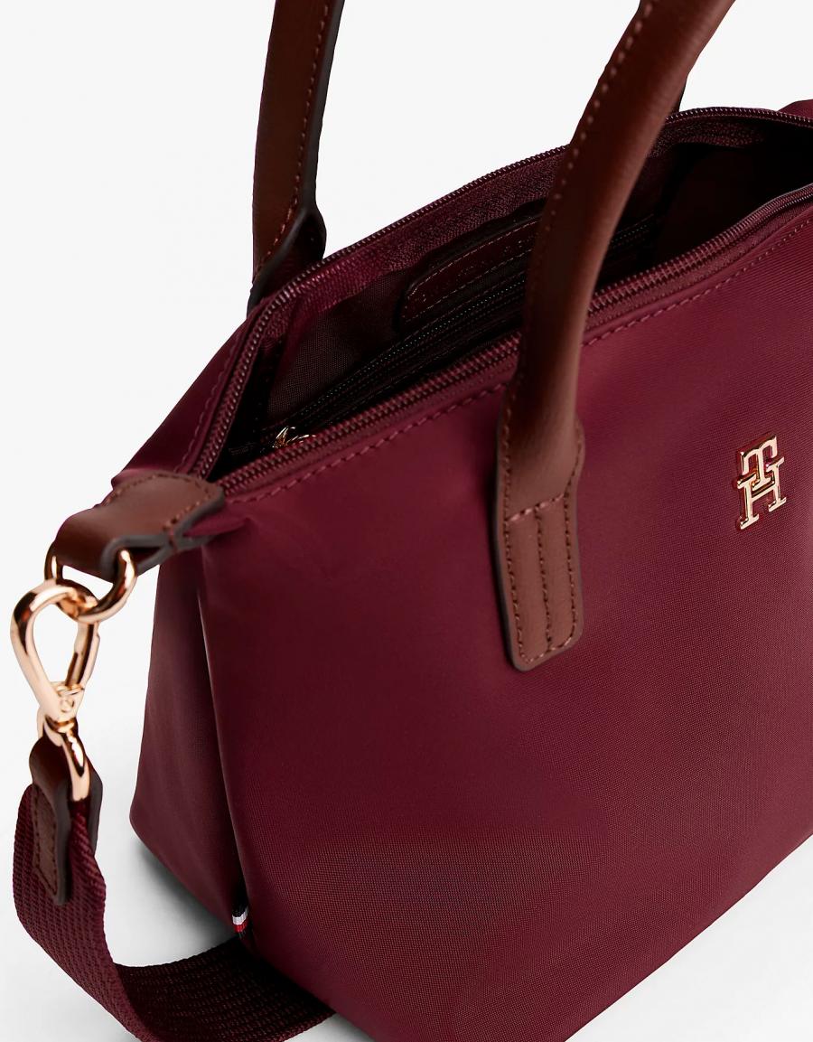 NECESER TOMMY HILFIGER POPETTE MINI TOTE en color Burdeos