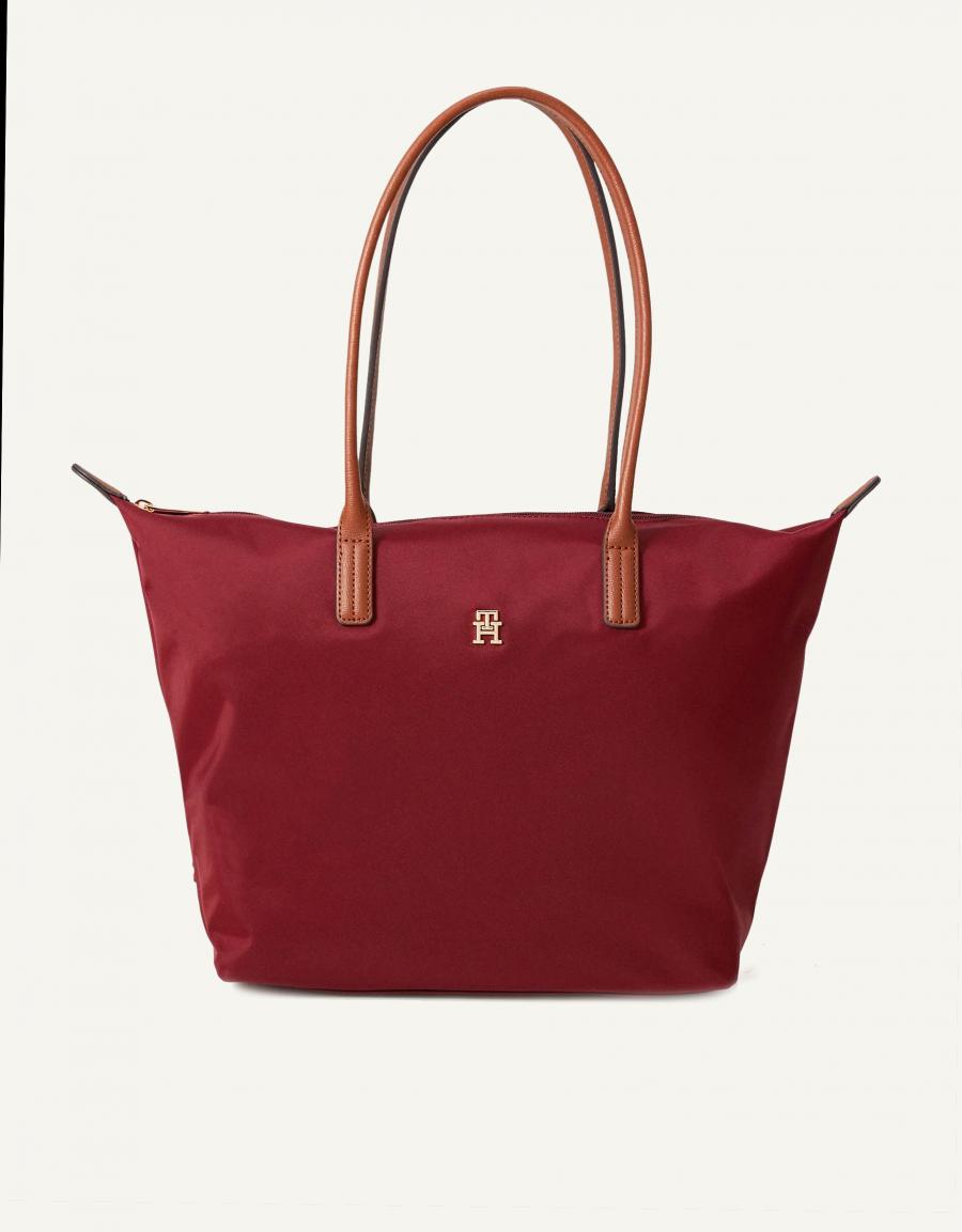 NECESER TOMMY HILFIGER POPETTE TOTE en color Burdeos