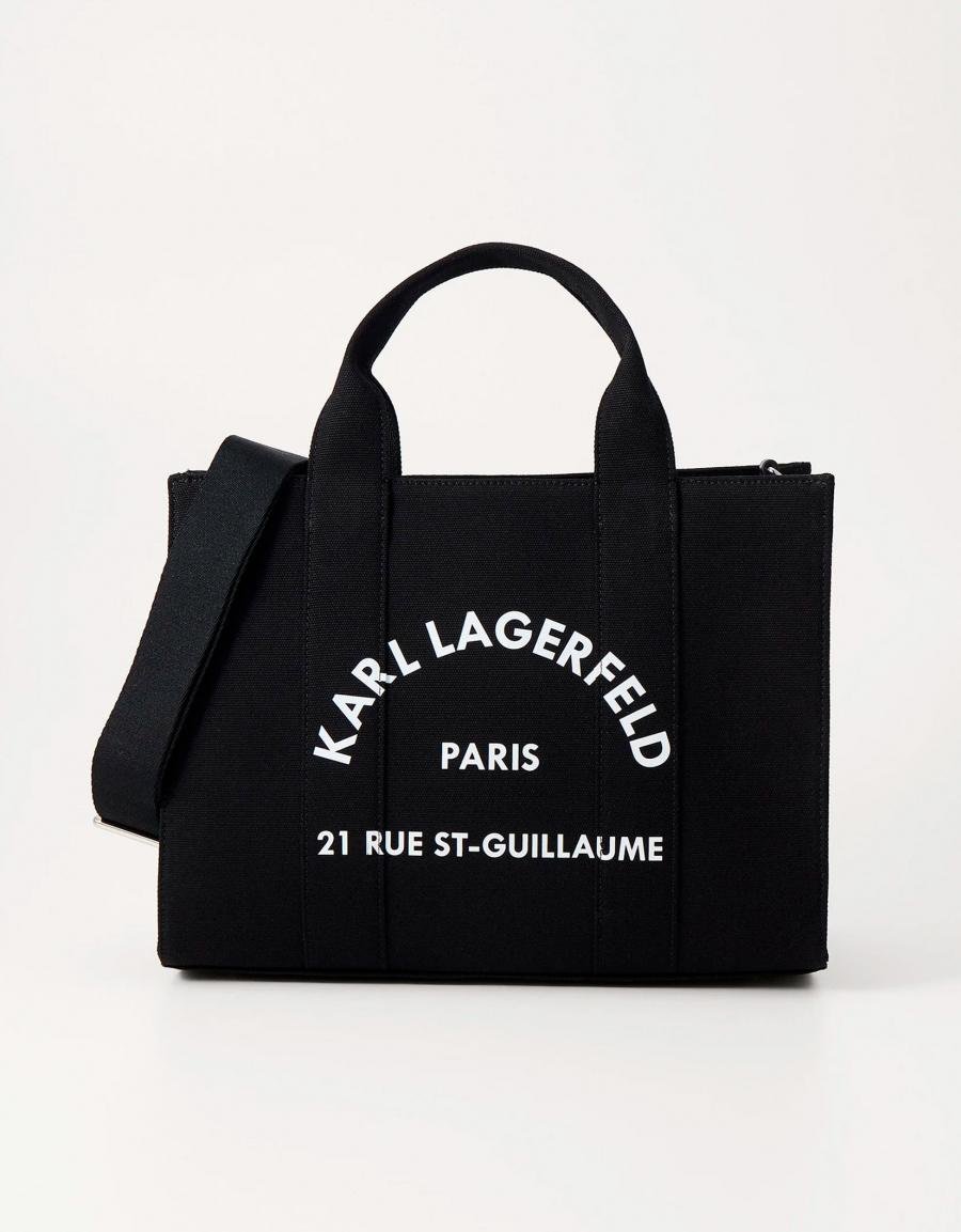 BOLSO KARL LAGERFELD SQUARE MEDIUM TOTE A1W50010 en color Hielo