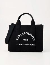 BOLSO KARL LAGERFELD SQUARE MEDIUM TOTE A1W50010 en color Hielo