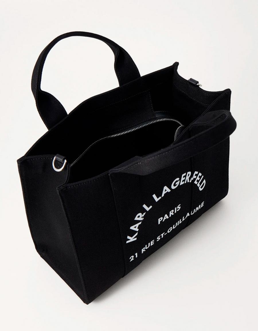 BOLSO KARL LAGERFELD SQUARE MEDIUM TOTE A1W50010 en color Hielo
