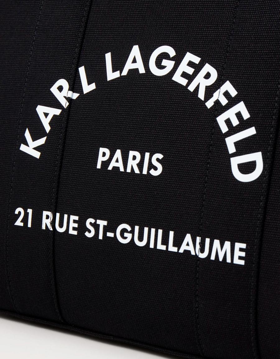 BOLSO KARL LAGERFELD SQUARE MEDIUM TOTE A1W50010 en color Hielo
