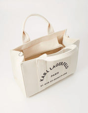 BOLSO KARL LAGERFELD SQUARE MEDIUM TOTE A1W50010 en color Hielo