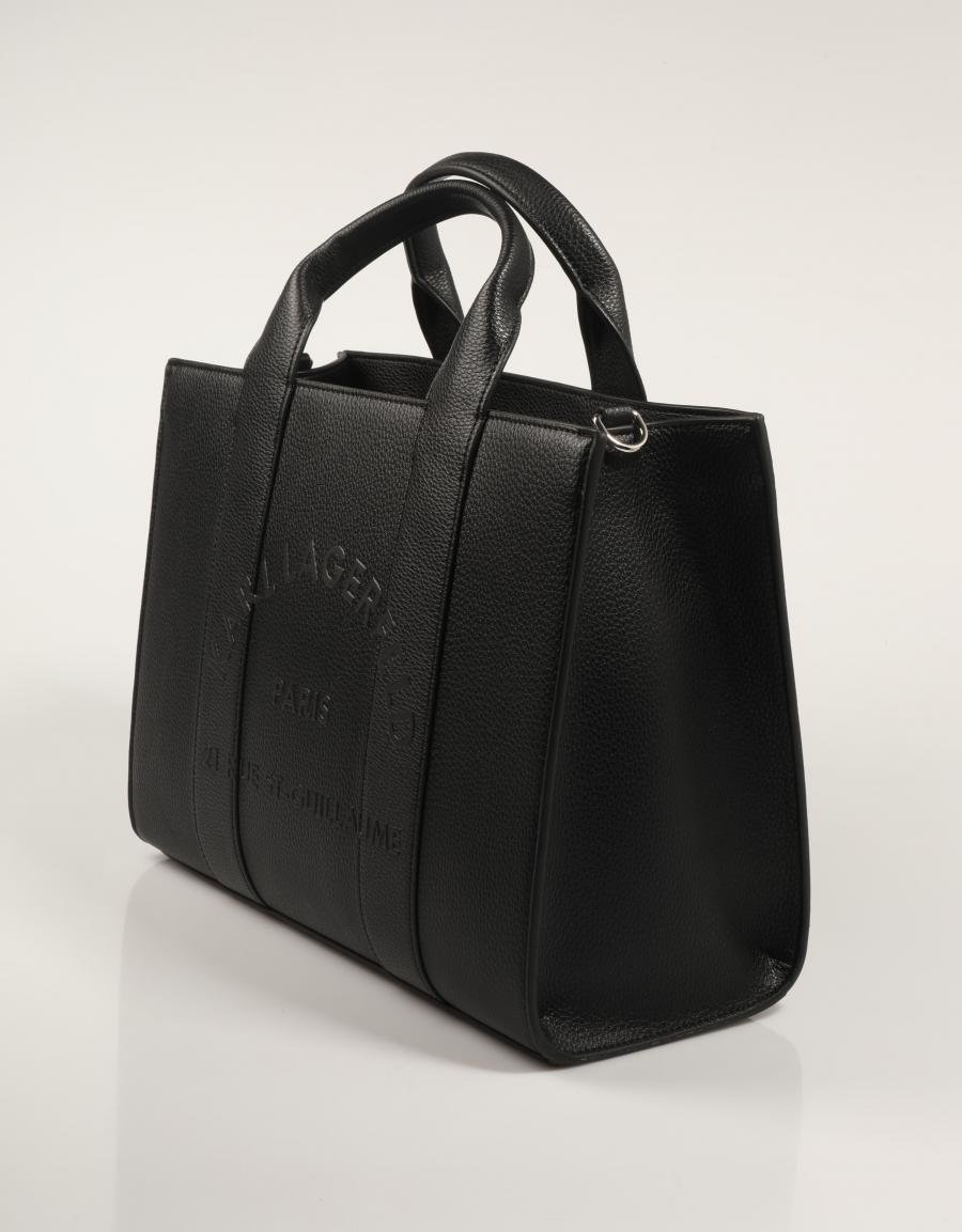BOLSO KARL LAGERFELD PEBBLE SQUARE MED TOTE A4W30264 en color Negro