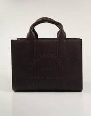 BOLSO KARL LAGERFELD PEBBLE SQUARE MED TOTE A4W30264 en color Burdeos